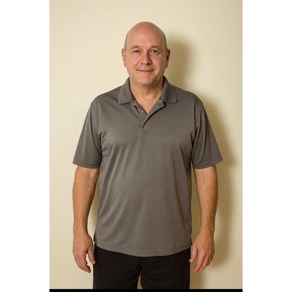 Tommy Armour‎ Men's Gray DRI-LOGIC Golf Polo Shirt